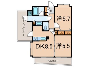 ヒューマンコート雪谷（403）の物件間取画像